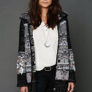 Rare Free People Tree Sweater Cardigan M